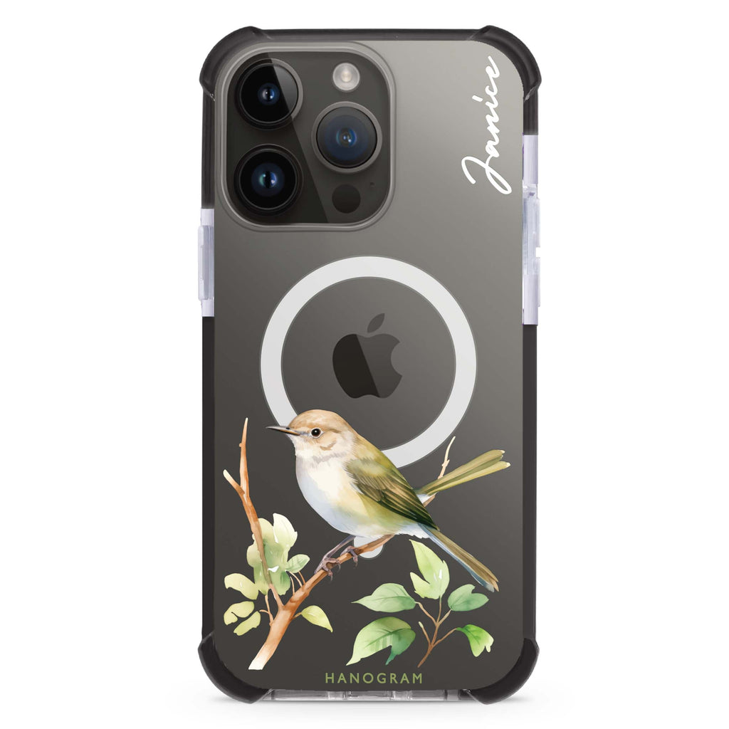 Warbler Whisper iPhone 15 Pro MagSafe Compatible Ultra Shockproof Case