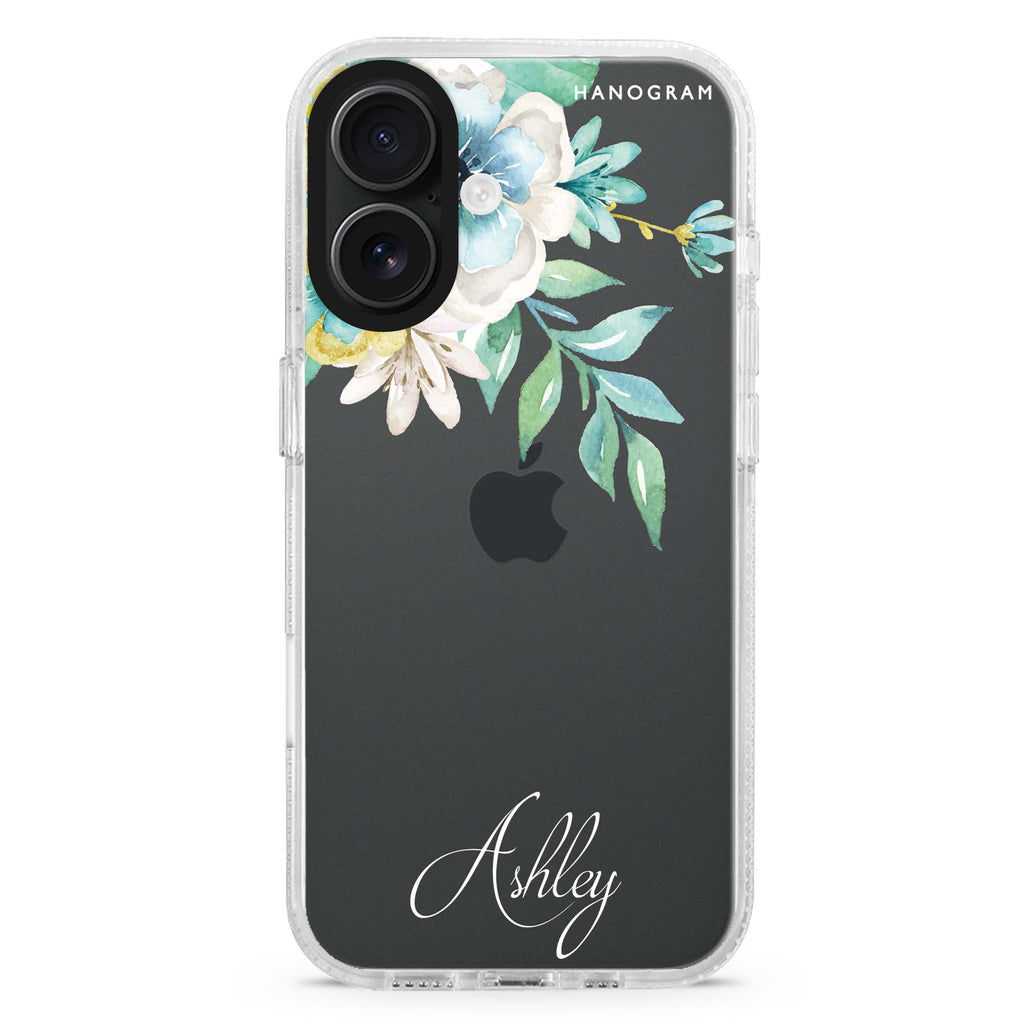 Watercolor Flowers iPhone 16 Plus Ultra Clear Case