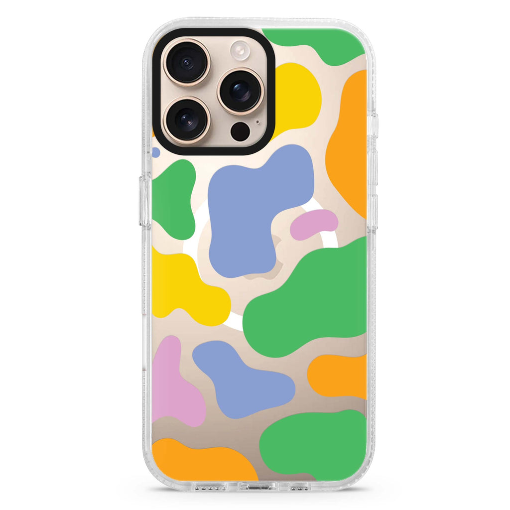 Abstract Doodles MagSafe Compatible iPhone 16 Pro Ultra Clear Case - Personalized and Stylish Protection