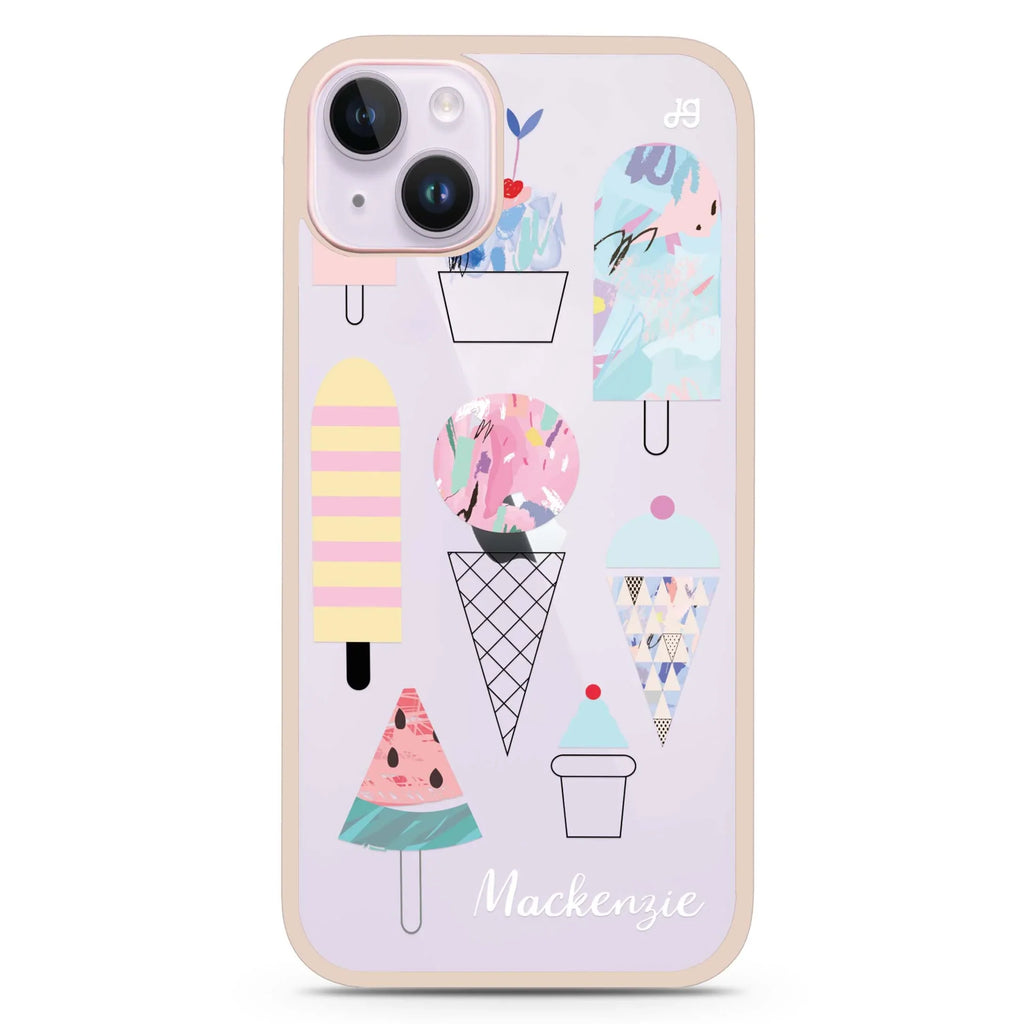 Artistic Ice cream II iPhone 15 Impact Guard Bumper Case