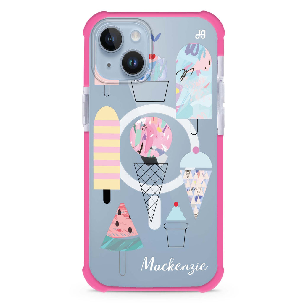 Artistic Ice cream II iPhone 15 Plus MagSafe Compatible Ultra Shockproof Case
