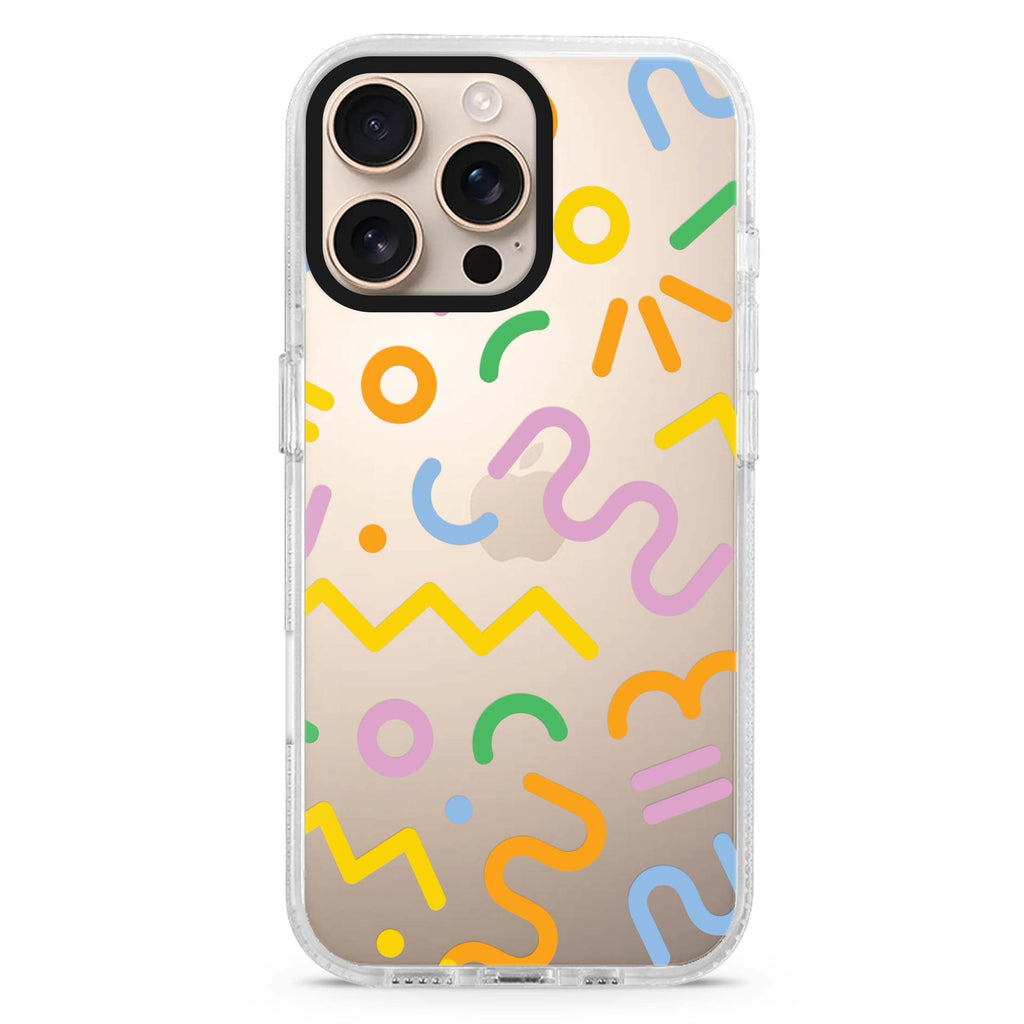 Abstract Doodles iPhone 16 Pro & 16 Pro Max Case - Personalized and Stylish Protection