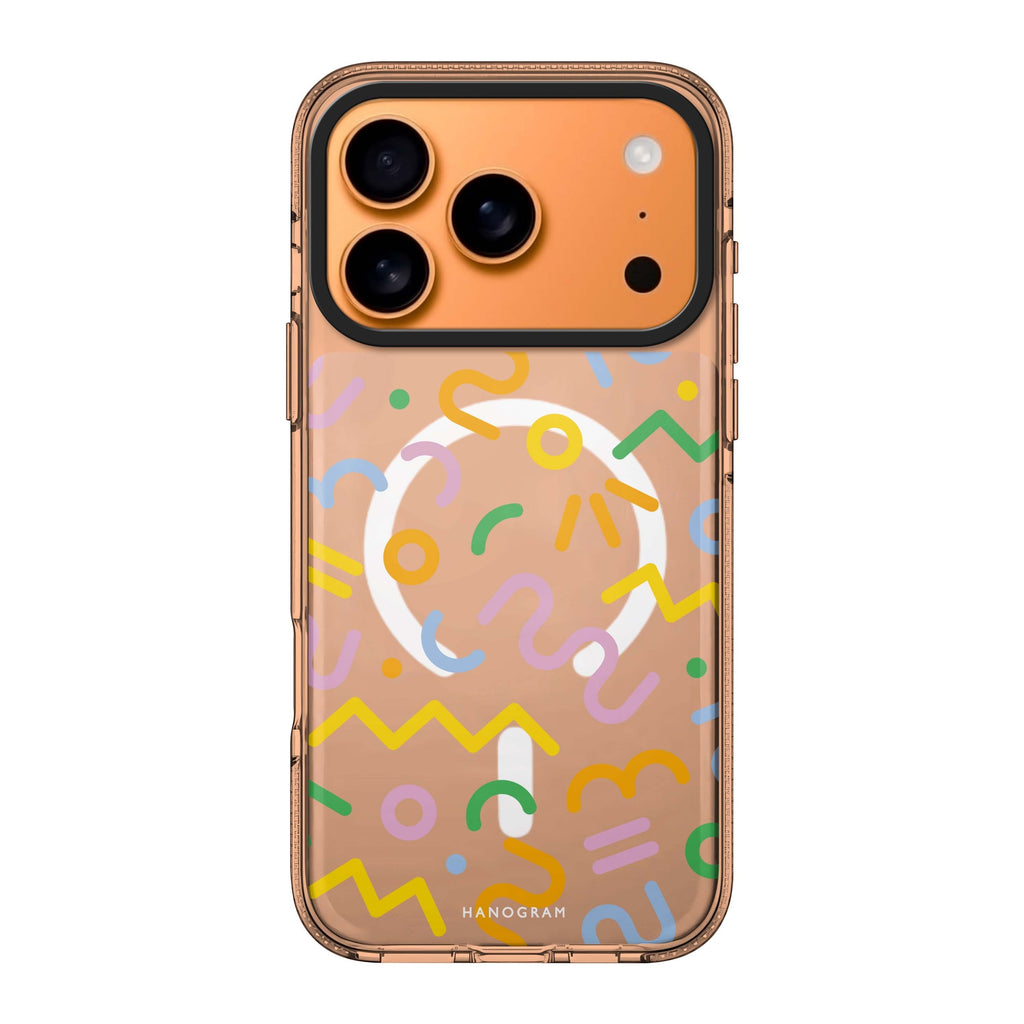Abstract Doodles Style 1 abstract doodle iPhone 17 Pro Max ultra clear case