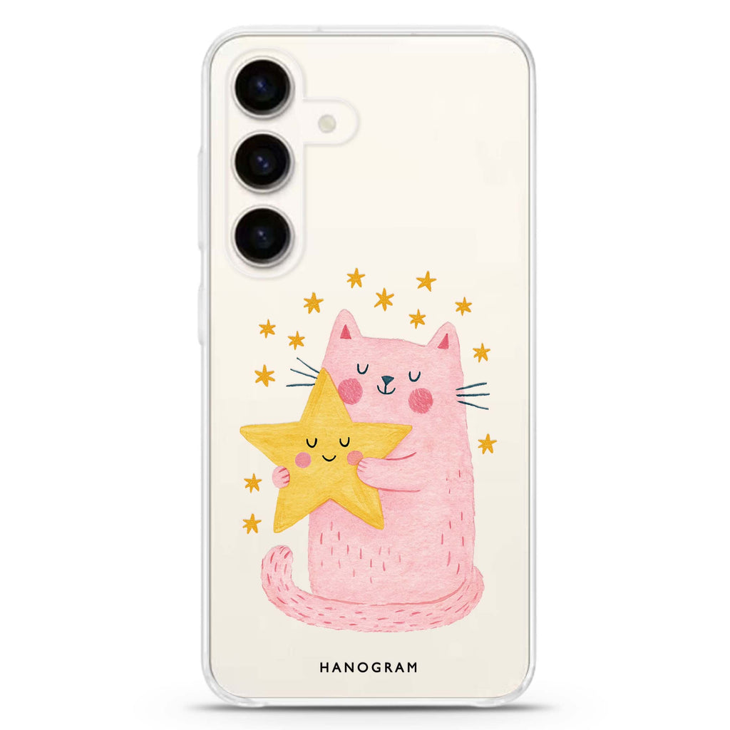 A Star in My Paws Samsung Galaxy Ultra Clear Case — front view