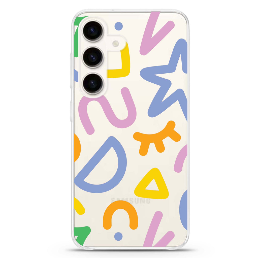 Abstract Doodles Samsung Galaxy Ultra Clear Case