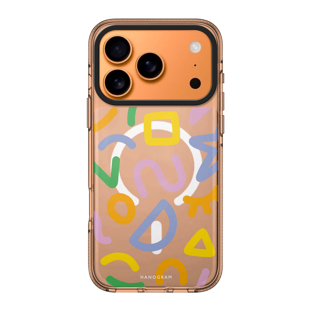 Abstract Doodles Style 2 abstract doodle iPhone 17 Pro Max ultra clear case