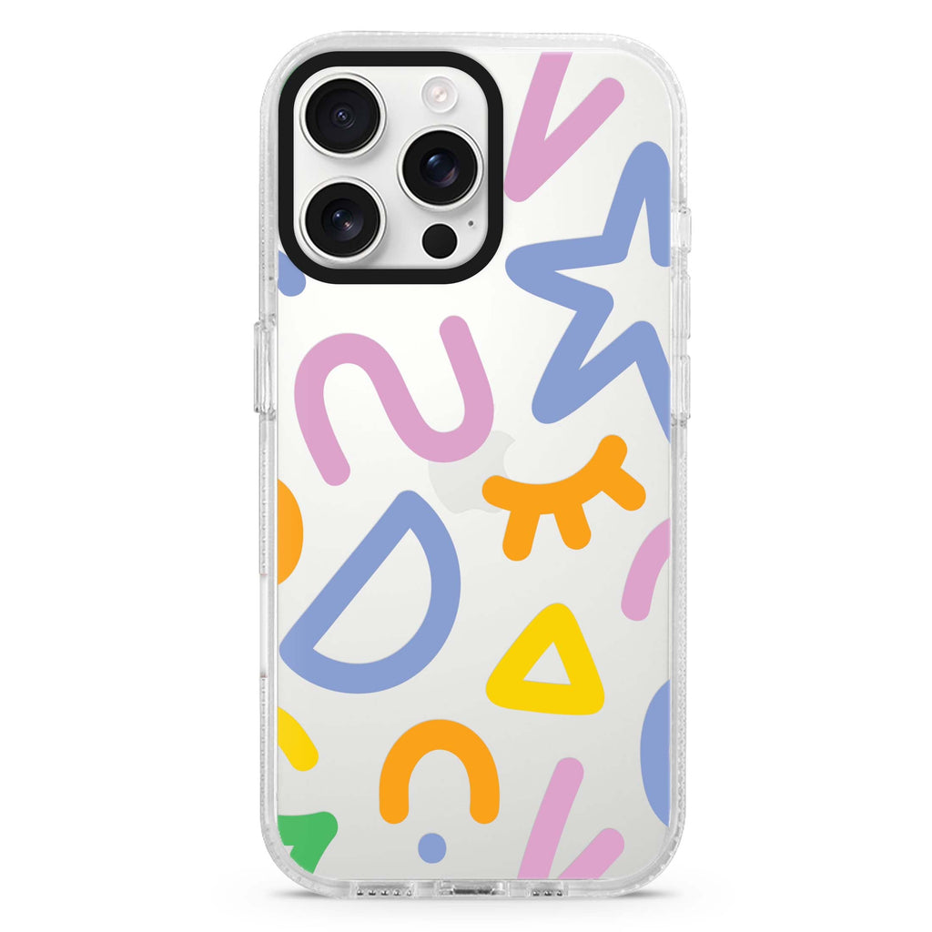 Abstract Doodles iPhone 16 Pro & 16 Pro Max Case - Personalized and Stylish Protection