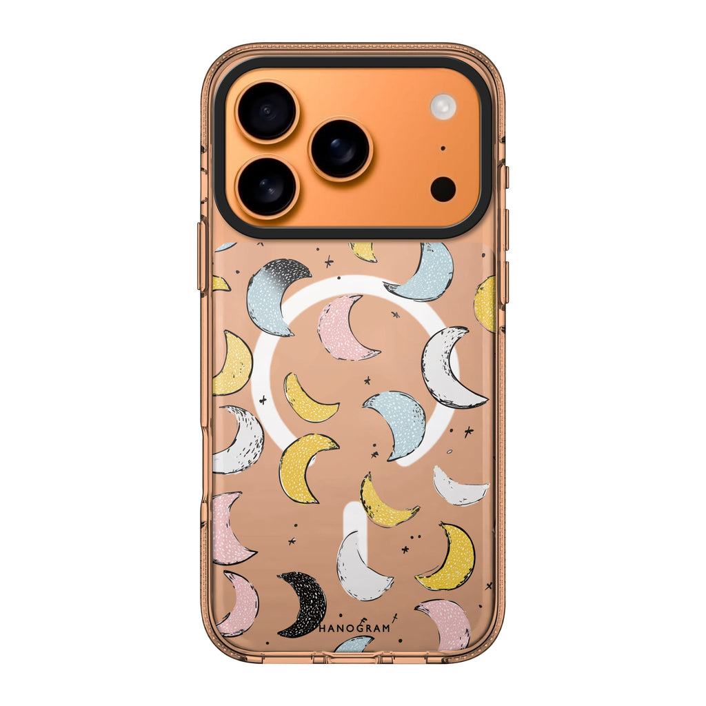 Dreamy Moon Doodles moon celestial doodle whimsical iPhone 17 Pro Max ultra clear case