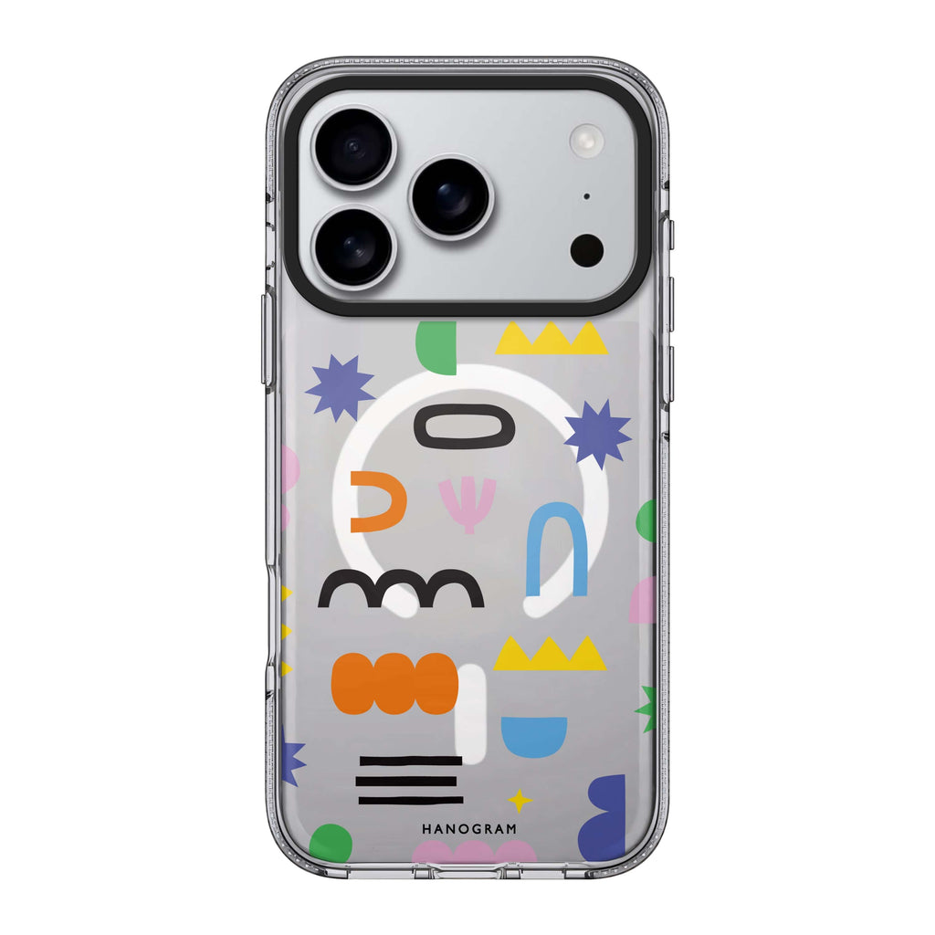 Abstract Doodles Pattern Style 2 abstract pattern doodle iPhone 17 Pro Max ultra clear case