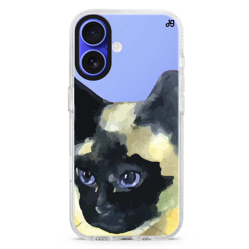 Watercolour Cat iPhone 16 Plus Ultra Clear Case