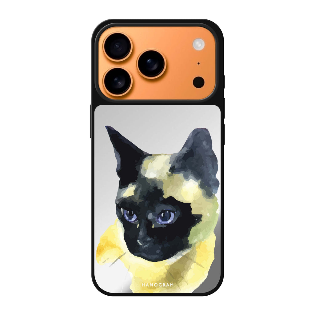 Watercolour Cat #1 cat animal watercolor iPhone 17 Pro Max mirror case
