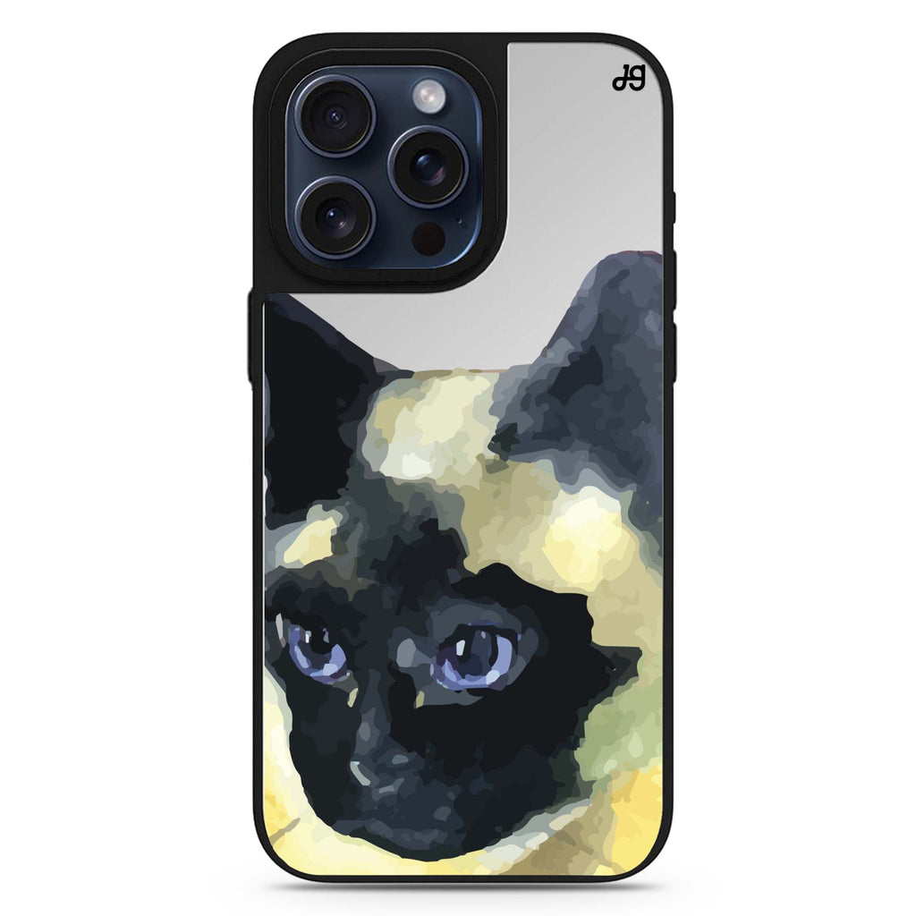 Watercolour Cat #3 MagSafe compatible mirror case for iPhone 16/15/14 Pro Max and Pro, main view