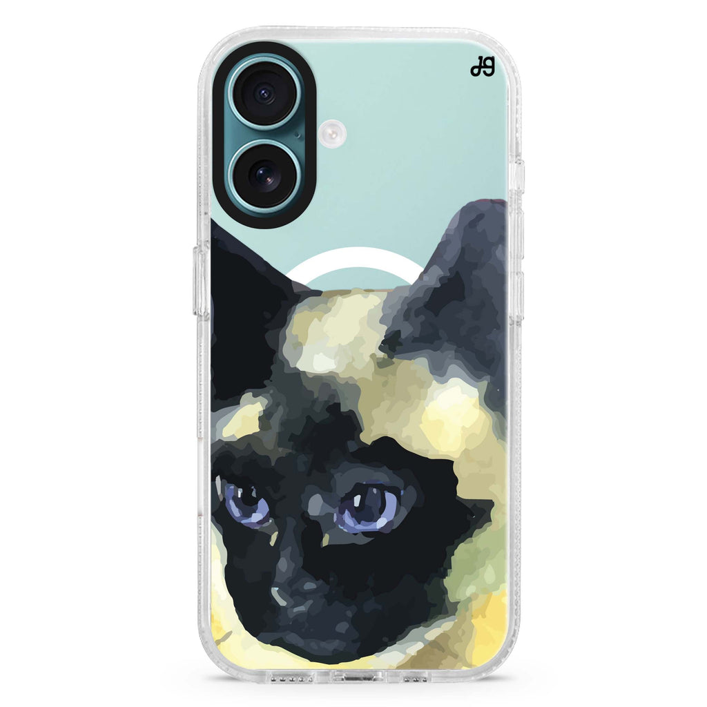 Watercolour Cat MagSafe Compatible iPhone 16 Ultra Clear Case - Personalized and Stylish Protection