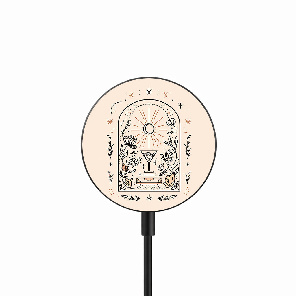 Mystic Moon Altar 25W Qi2.2 magnetic wireless charger front view