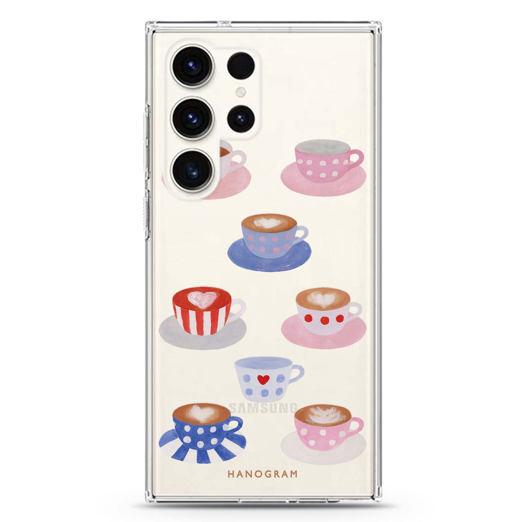 The Mismatched Mug Collection Samsung Galaxy Ultra Clear Case — front view