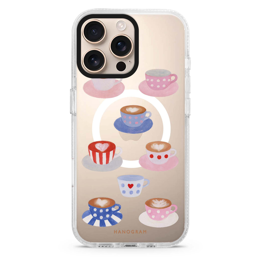 The Mismatched Mug Collection MagSafe Compatible Ultra Clear Case for iPhone 16 Pro Max - main view