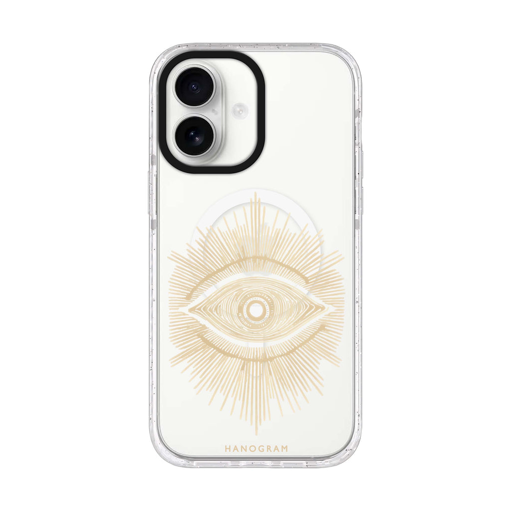 Eye of Eternity iPhone 17 ultra clear MagSafe case, front product view