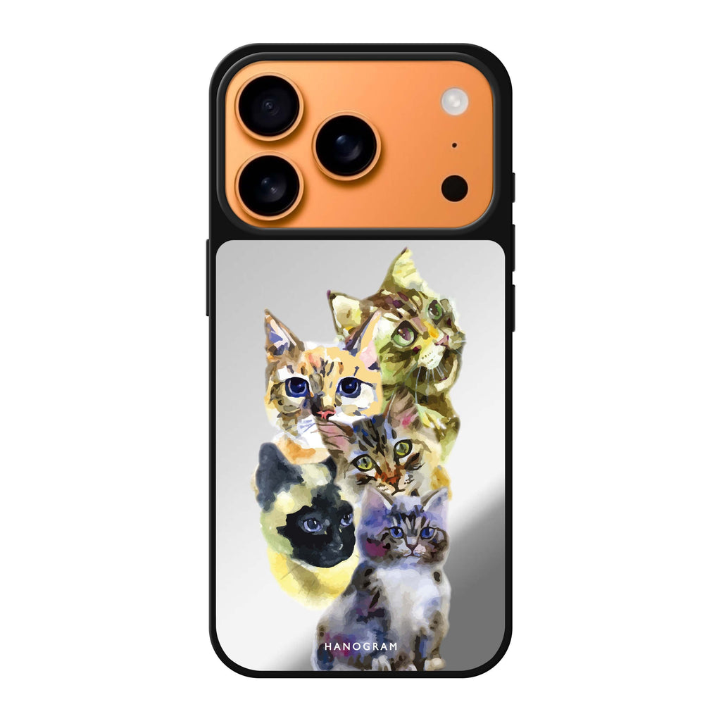 Watercolour Cat #2 cat animal watercolor iPhone 17 Pro Max mirror case