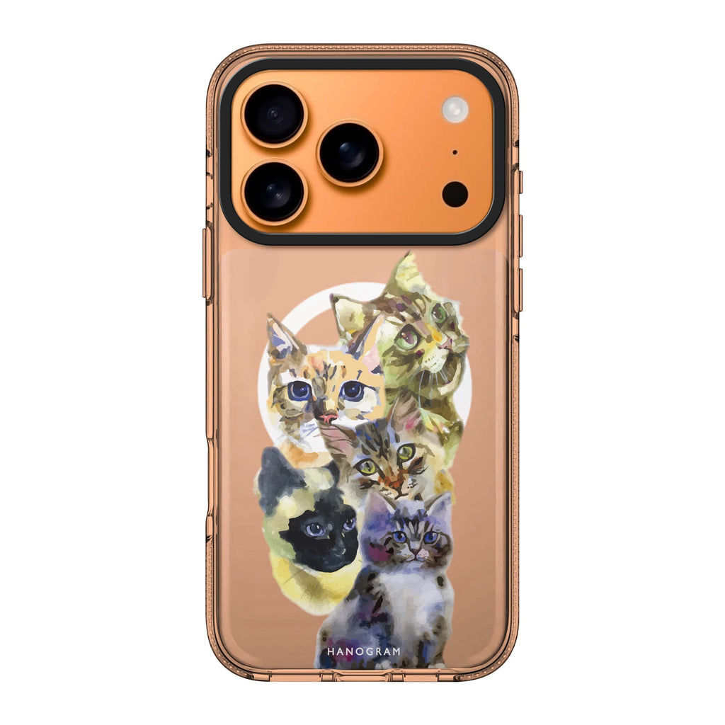 Watercolour Cat Style 3 cat animal watercolor iPhone 17 Pro Max ultra clear case