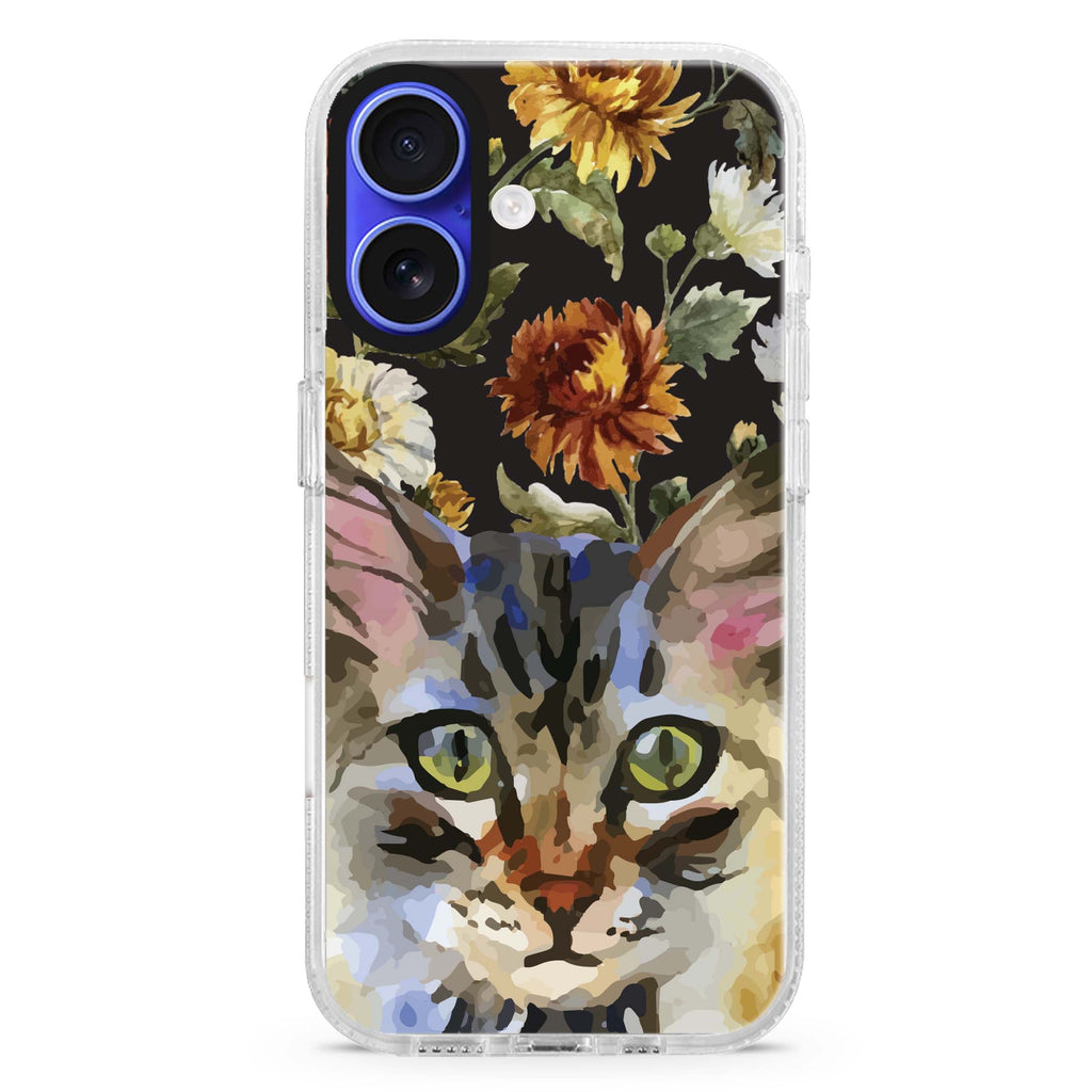 Watercolour Cat MagSafe Compatible iPhone 16 Ultra Clear Case - Personalized and Stylish Protection