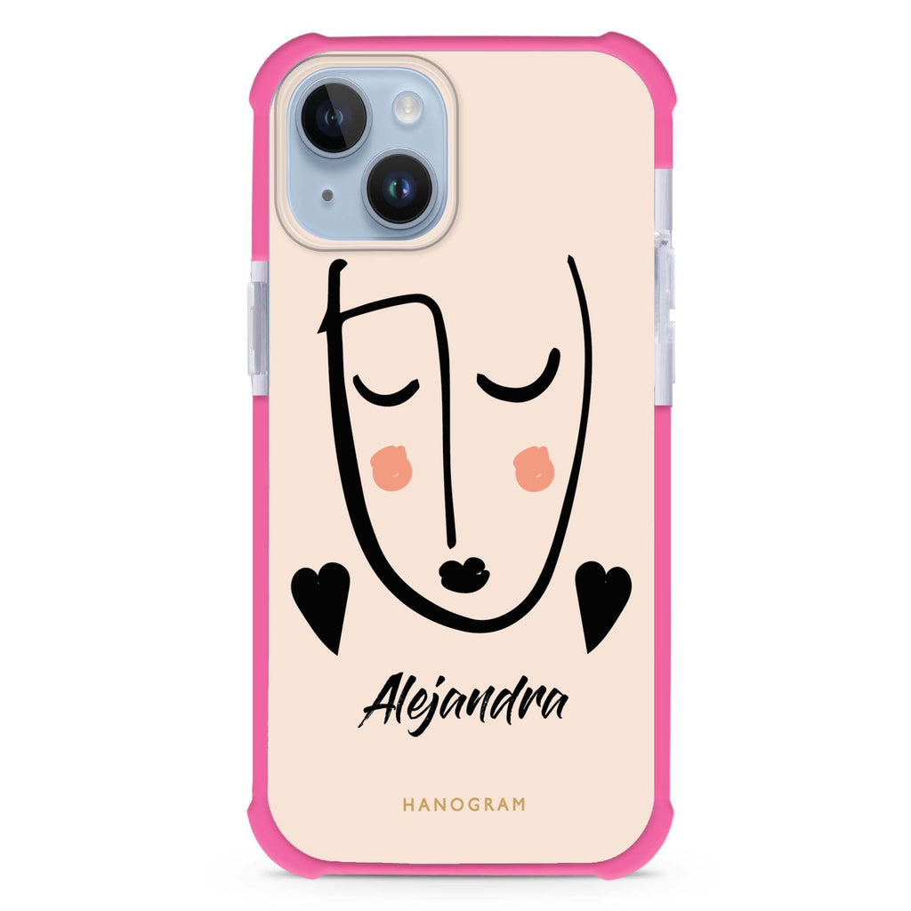Lovely Face iPhone 15 Plus MagSafe Compatible Ultra Shockproof Case