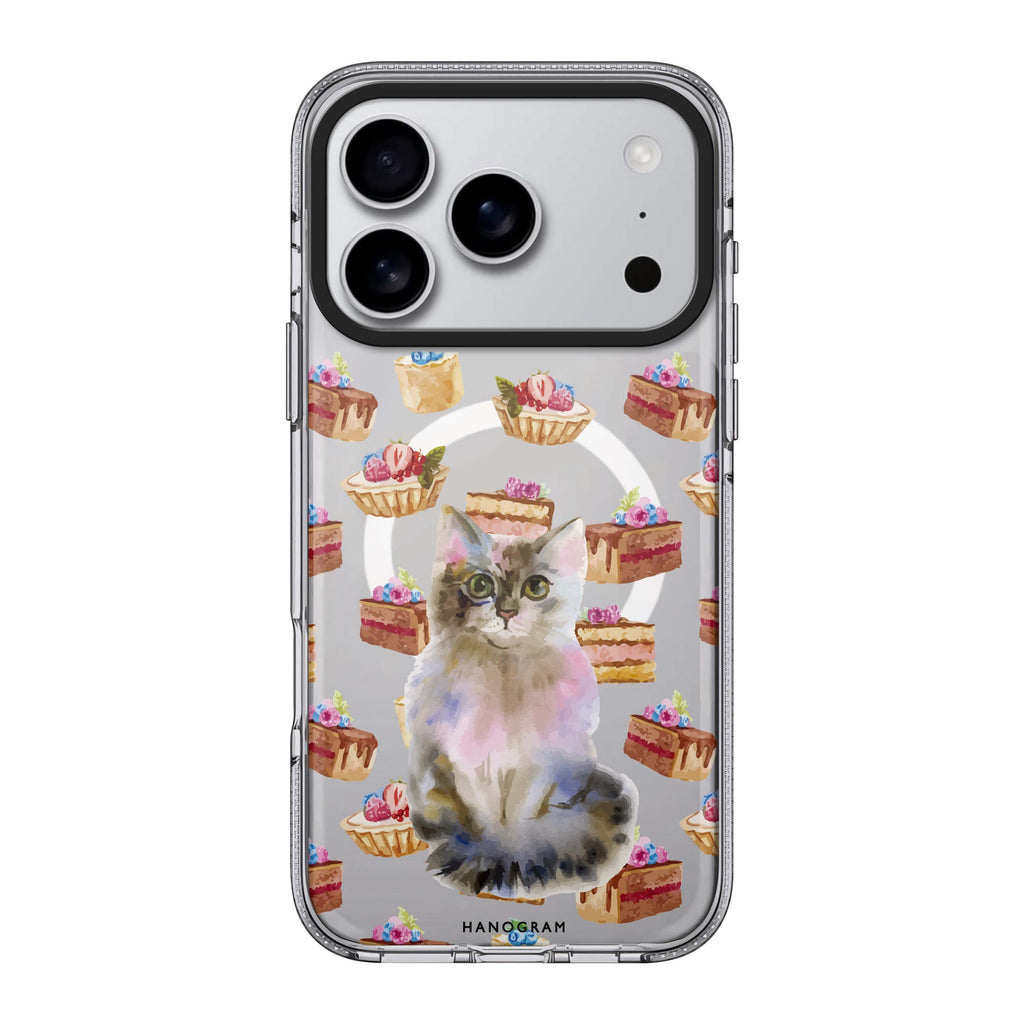 Watercolour Cat Style 2 cat animal watercolor iPhone 17 Pro Max ultra clear case