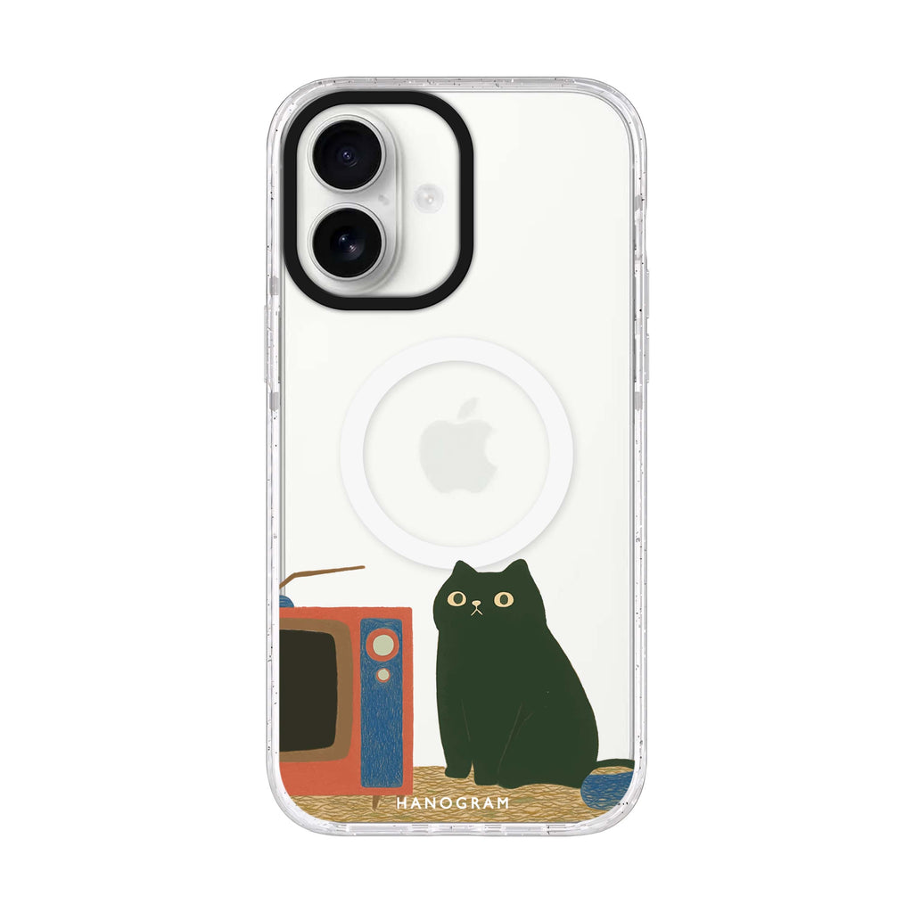 Lazy Screen Time iPhone 17 ultra clear MagSafe case, front product view
