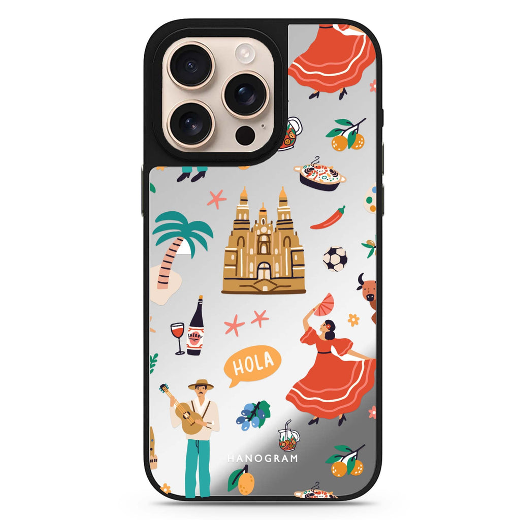 HOLA sleek reflective design iPhone 16/15/14 Pro Max & Pro mirror case