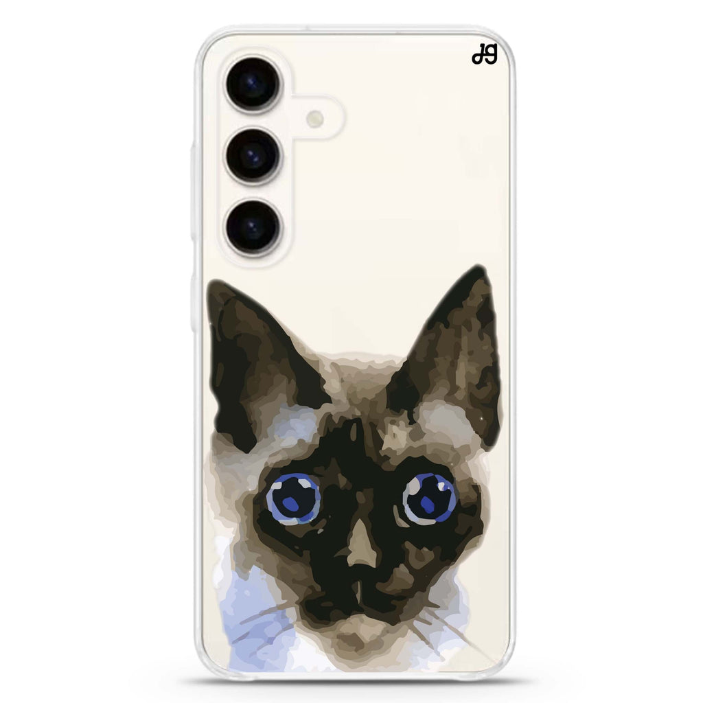 Watercolour Cat Samsung Galaxy Ultra Clear Case