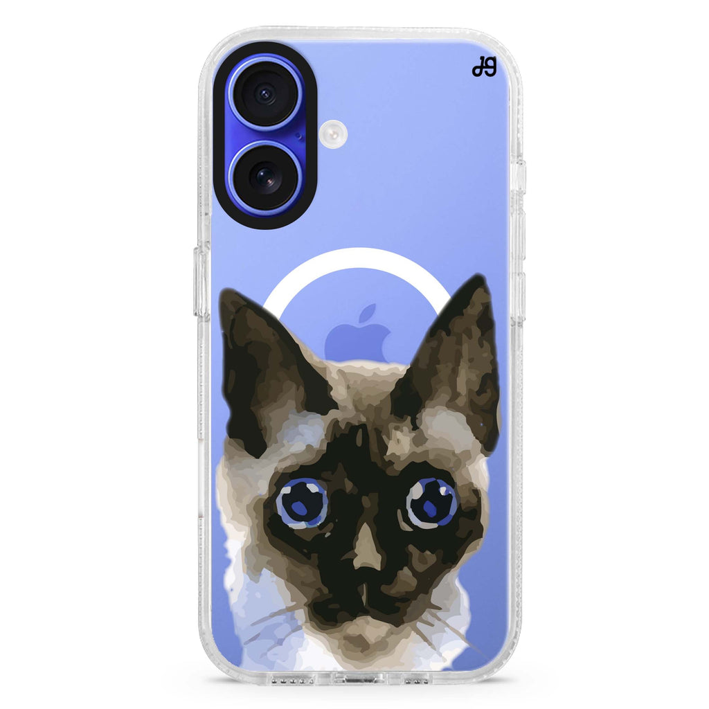 Watercolour Cat MagSafe Compatible iPhone 16 Ultra Clear Case - Personalized and Stylish Protection