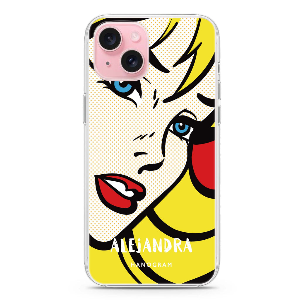 Pop Girl iPhone 15 plus Ultra Clear Case