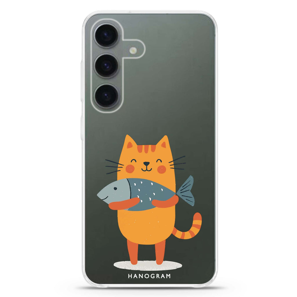 Big Catch Kitty Samsung Galaxy Ultra Clear Case