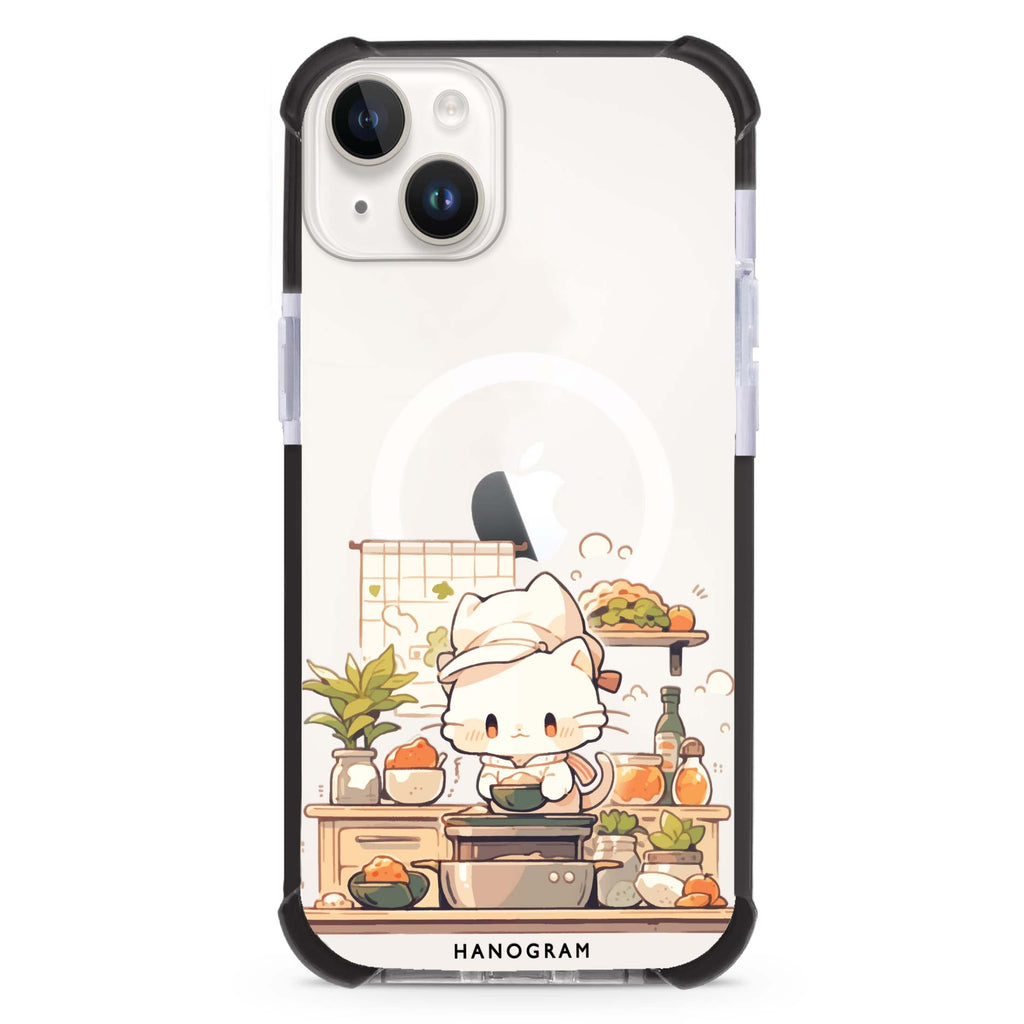Chef Whisker Mess iPhone 13 Mini MagSafe Compatible Ultra Shockproof Case