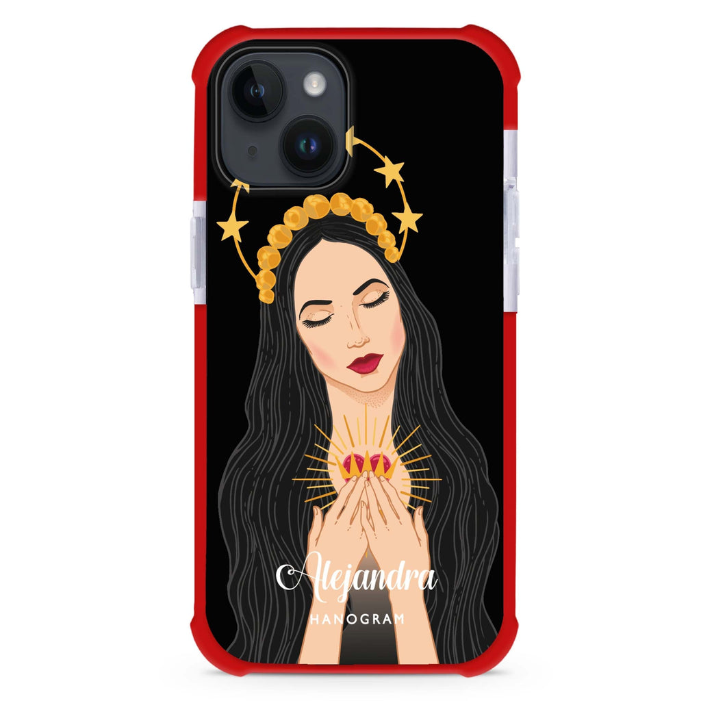 The Virgin Mary iPhone 15 Plus Ultra Shockproof Case