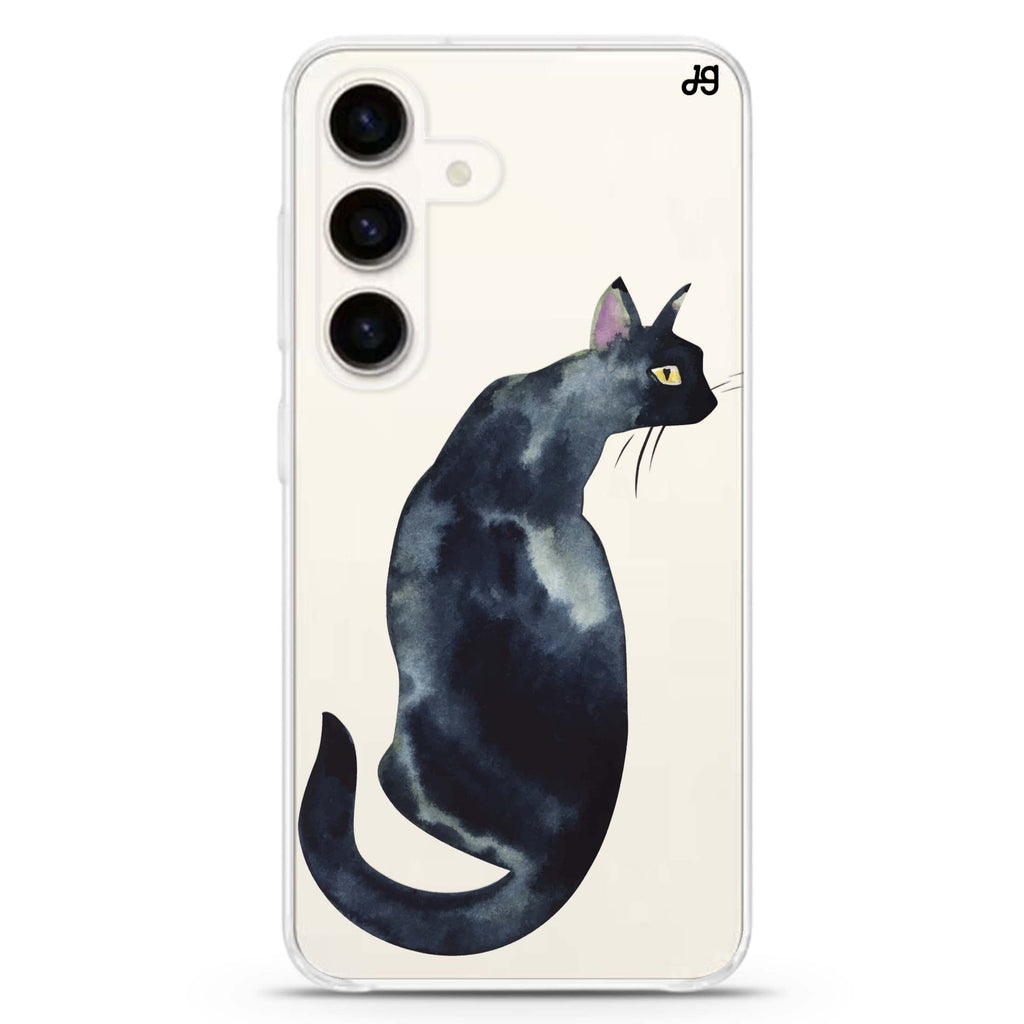 Watercolour Cat Samsung Galaxy Ultra Clear Case