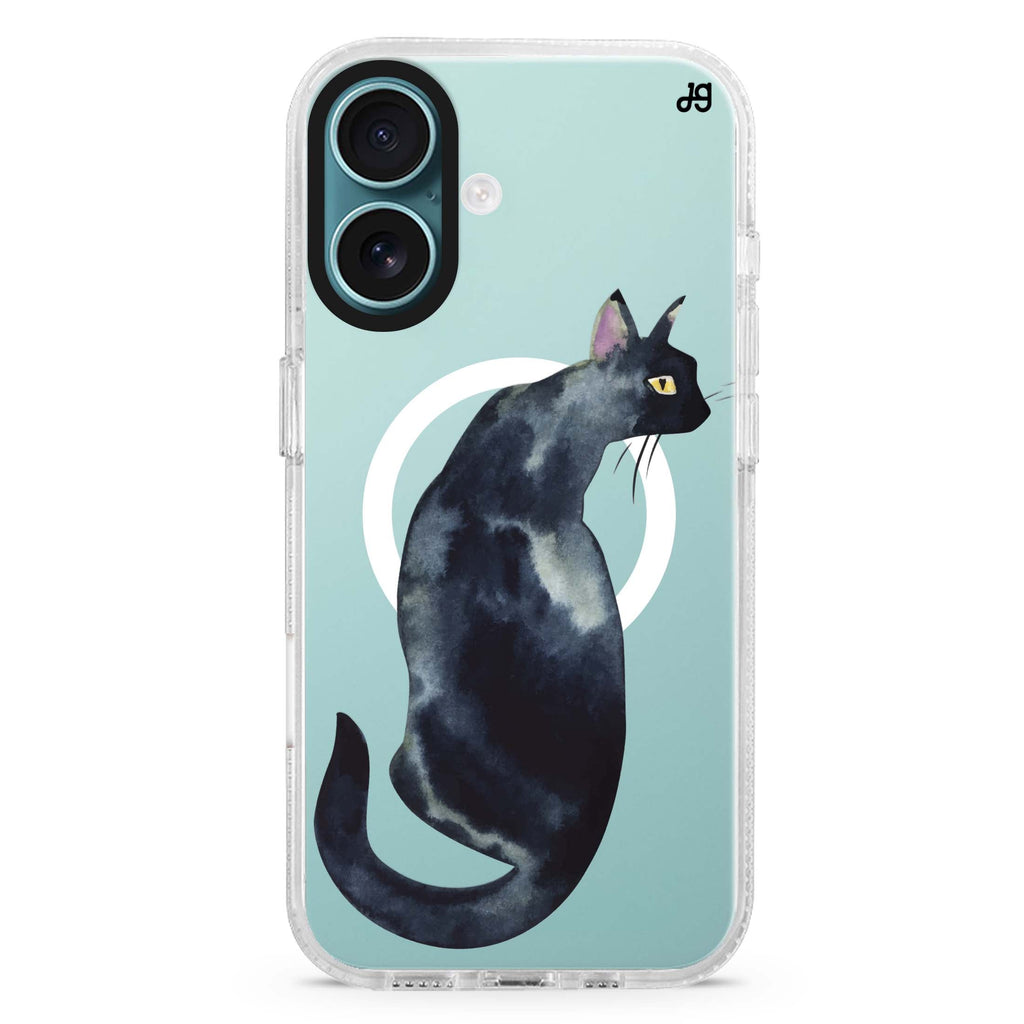 Watercolour Cat MagSafe Compatible iPhone 16 Ultra Clear Case - Personalized and Stylish Protection