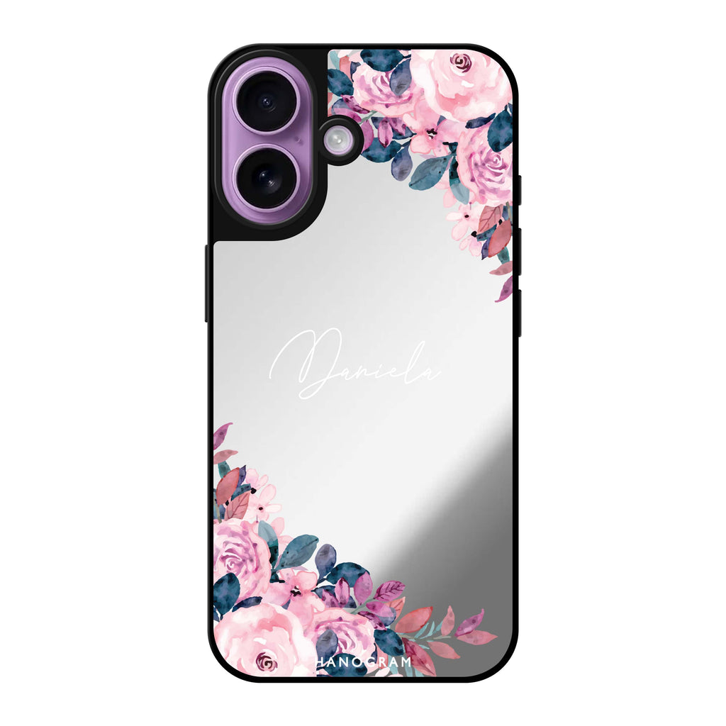 Reflective iPhone 16 Mirror Case –Blossom Breeze Design