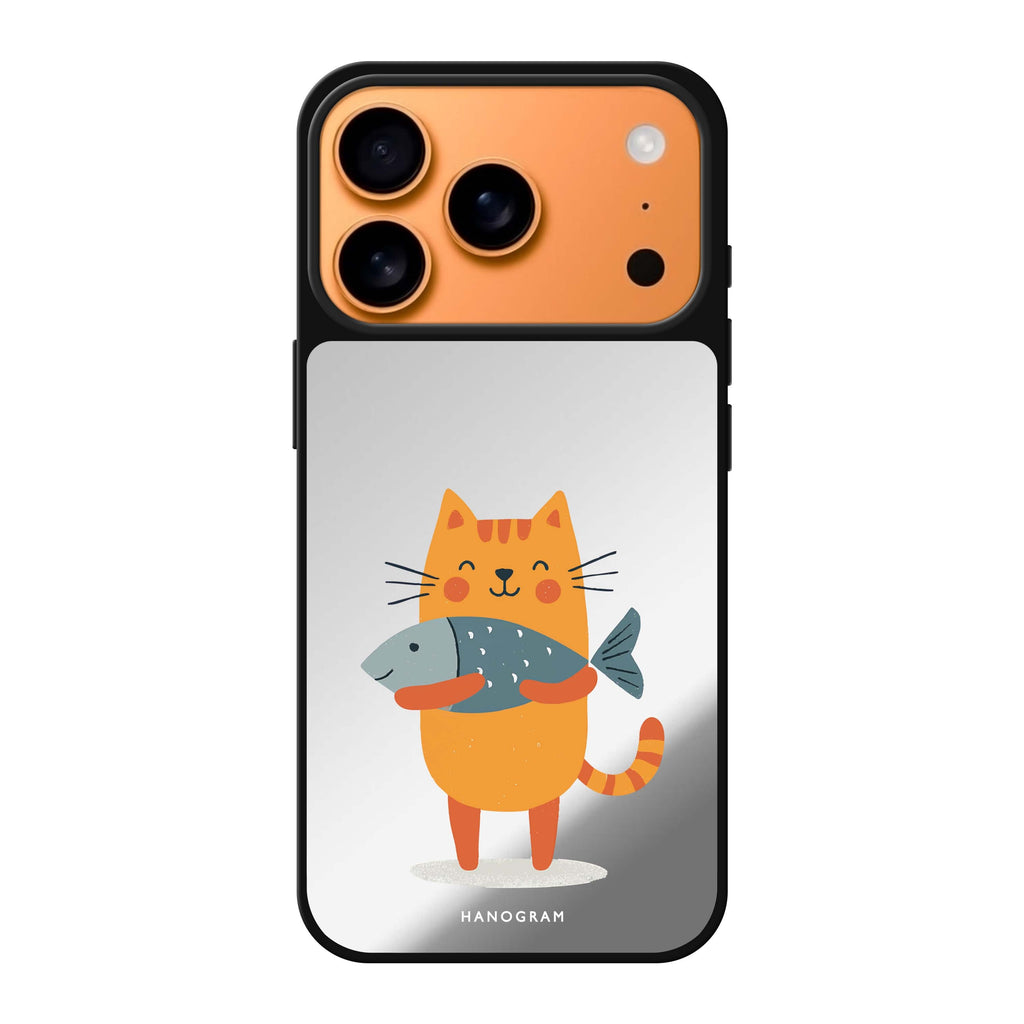 Big Catch Kitty cat animal cute iPhone 17 Pro Max mirror case