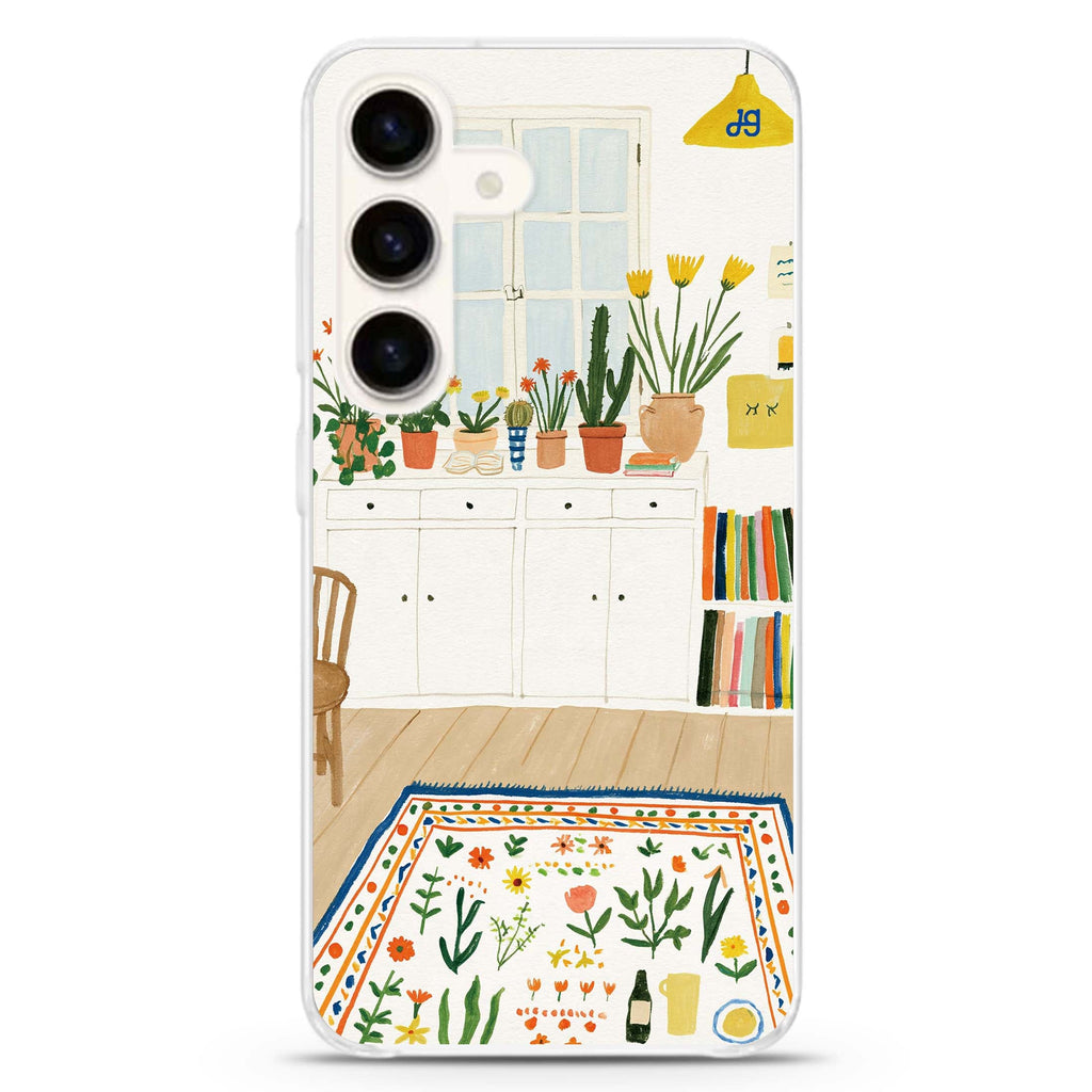 The Sunlit Plant Room Samsung Galaxy Ultra Clear Case — front view