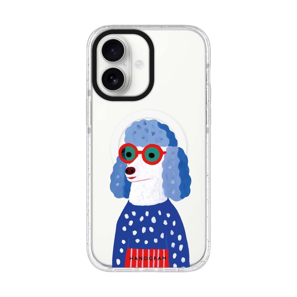 Groove Doggo iPhone 17 ultra clear MagSafe case, front product view
