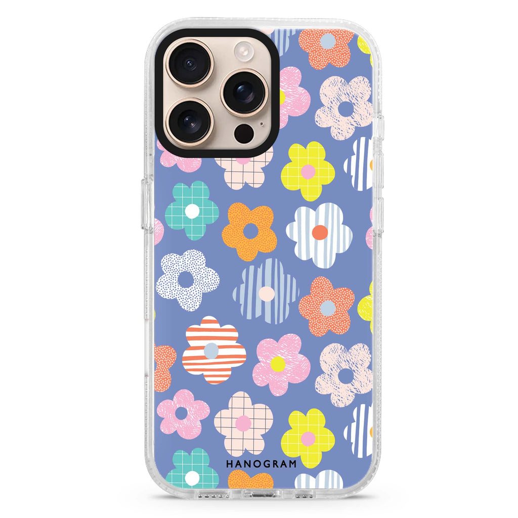 Floral Pattern iPhone 16 Pro & 16 Pro Max Case - Personalized and Stylish Protection