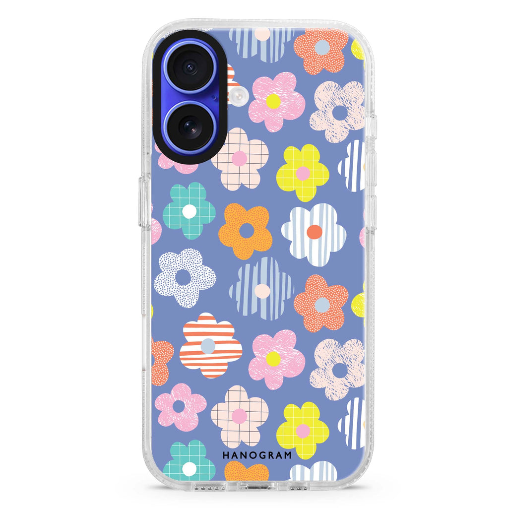 Floral Pattern MagSafe Compatible iPhone 16 Ultra Clear Case - Personalized and Stylish Protection