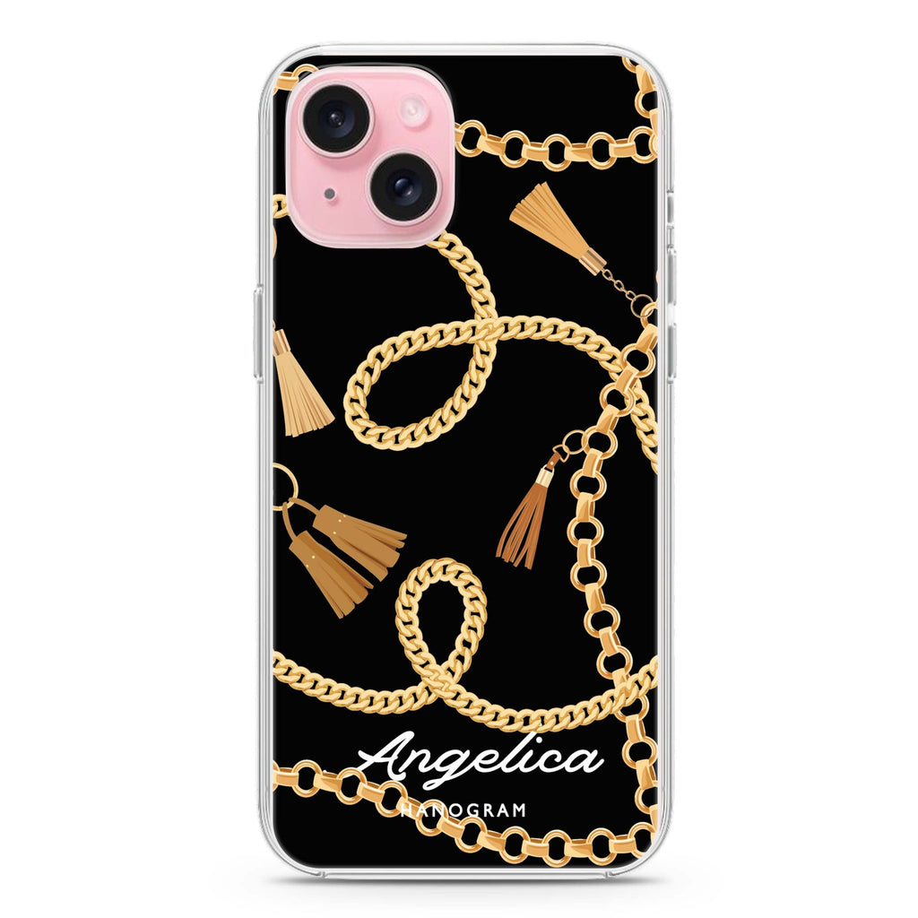 Belt and Chain I iPhone 15 Plus MagSafe Compatible Ultra Clear Case