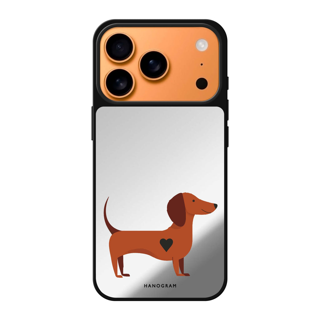 Little Longbody Love valentines heart animal romantic iPhone 17 Pro Max mirror case