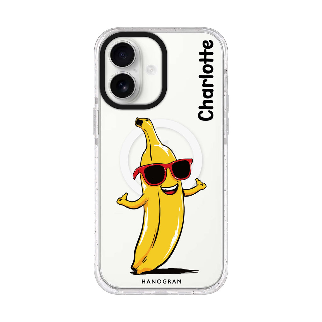 Chill Peel personalized name iPhone 17 ultra clear MagSafe case, front product view