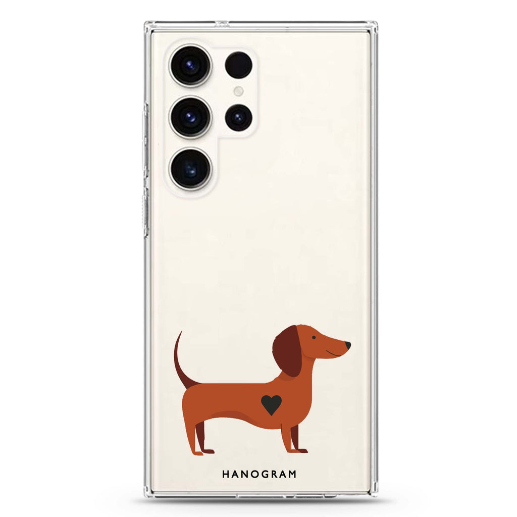 Little Longbody Love Samsung Galaxy S26/S25/S24/S23/S22 Ultra ultra clear case, transparent design, main view
