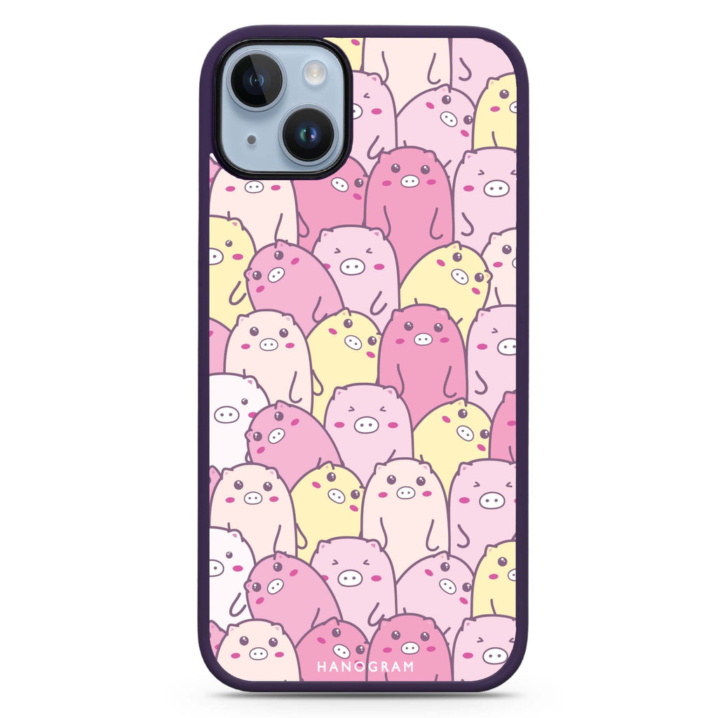 Piggy Pals iPhone 15 Plus Impact Guard Bumper Case