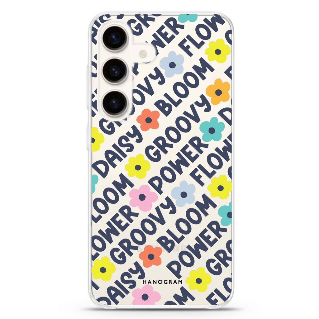 Groovy Flower Samsung Galaxy Ultra Clear Case