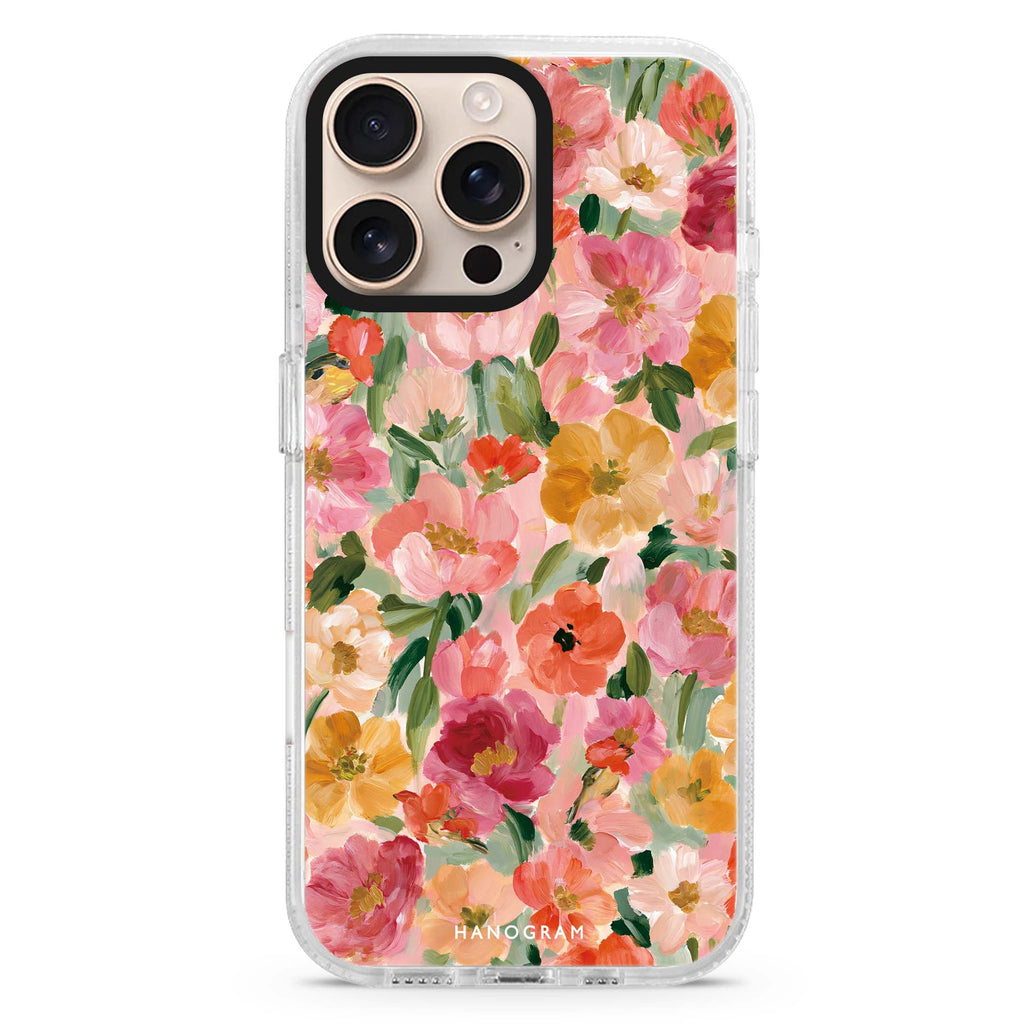 Peach Petal Impasto MagSafe Compatible Ultra Clear Case for iPhone 16 Pro Max - main view