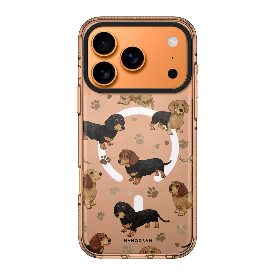 Pawprints of Love heart romantic Valentine iPhone 17 Pro Max ultra clear case